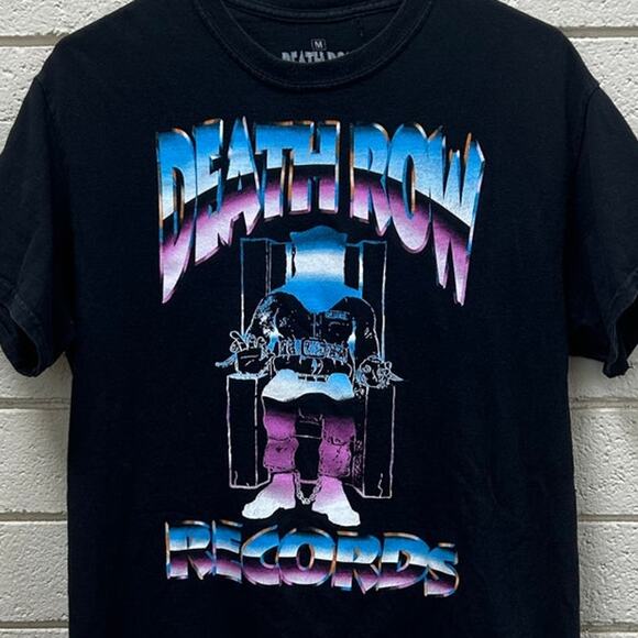 Death Row Black Tee size M - Picture 4 of 8